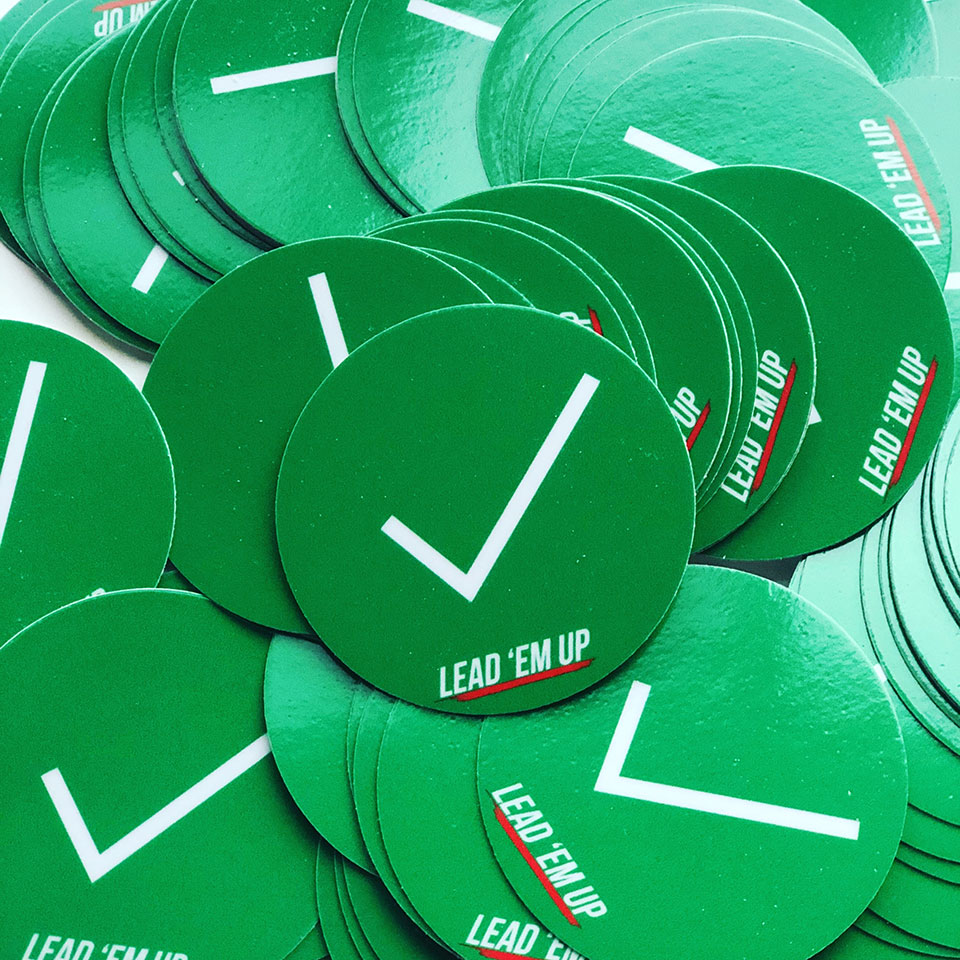 Green Team Verified Stickers