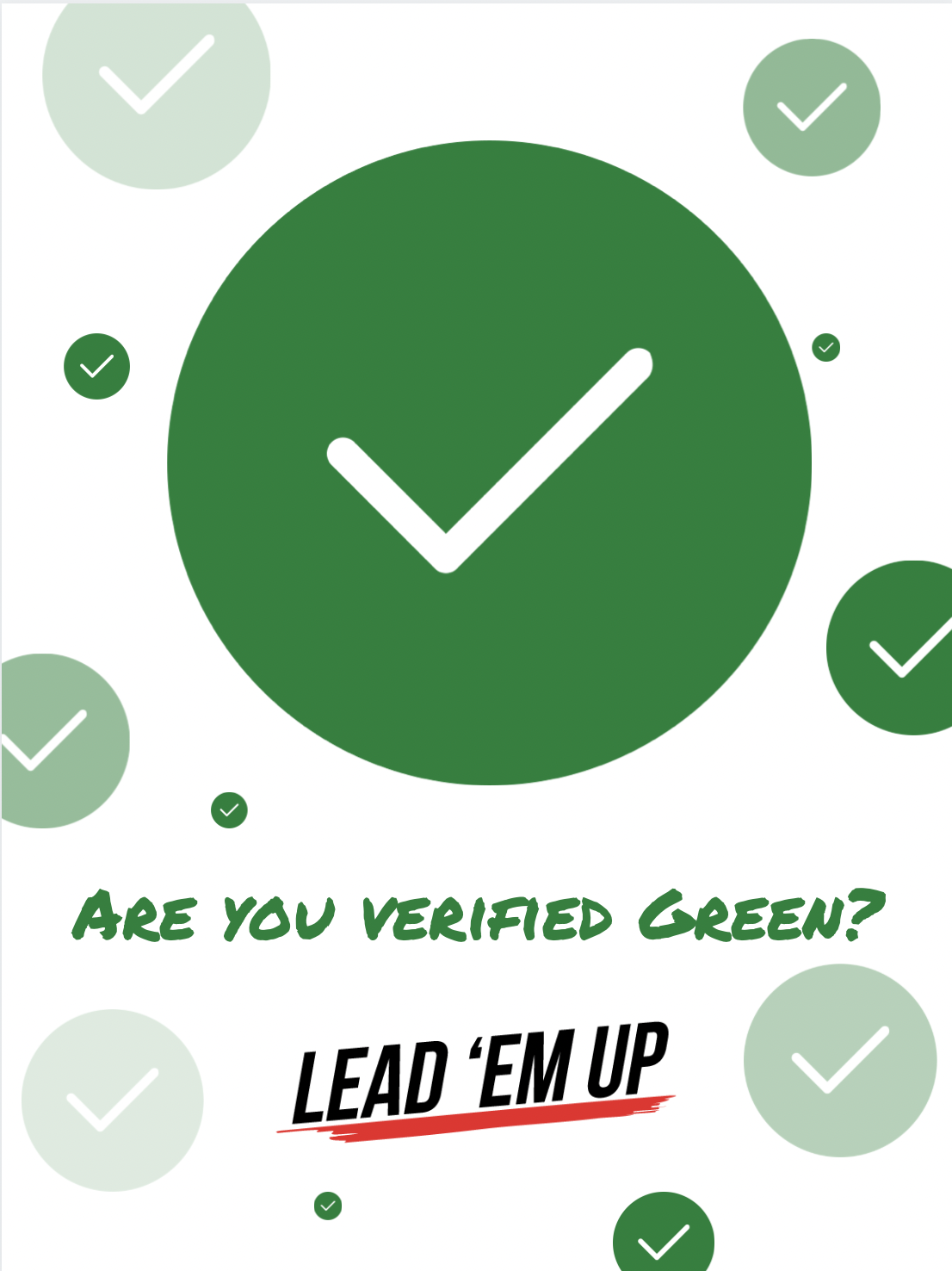 Verified Green Poster