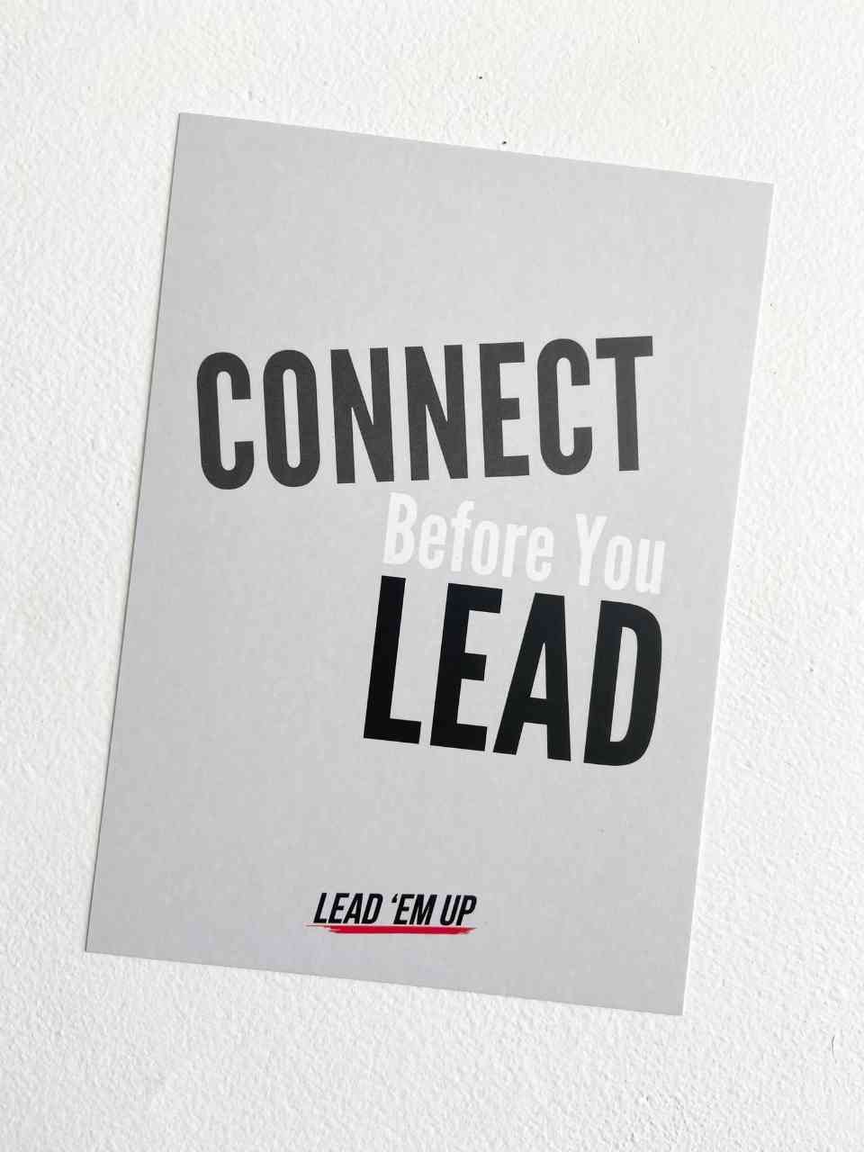 Locker Print – Connect Before You Lead
