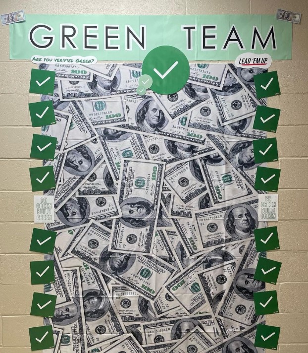 Green Money Wall