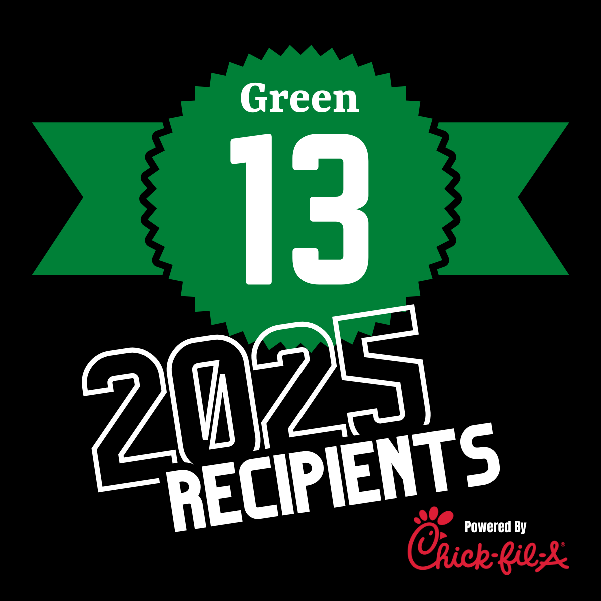 2025 Green 13 Recipients 2025 Green 13 Recipients